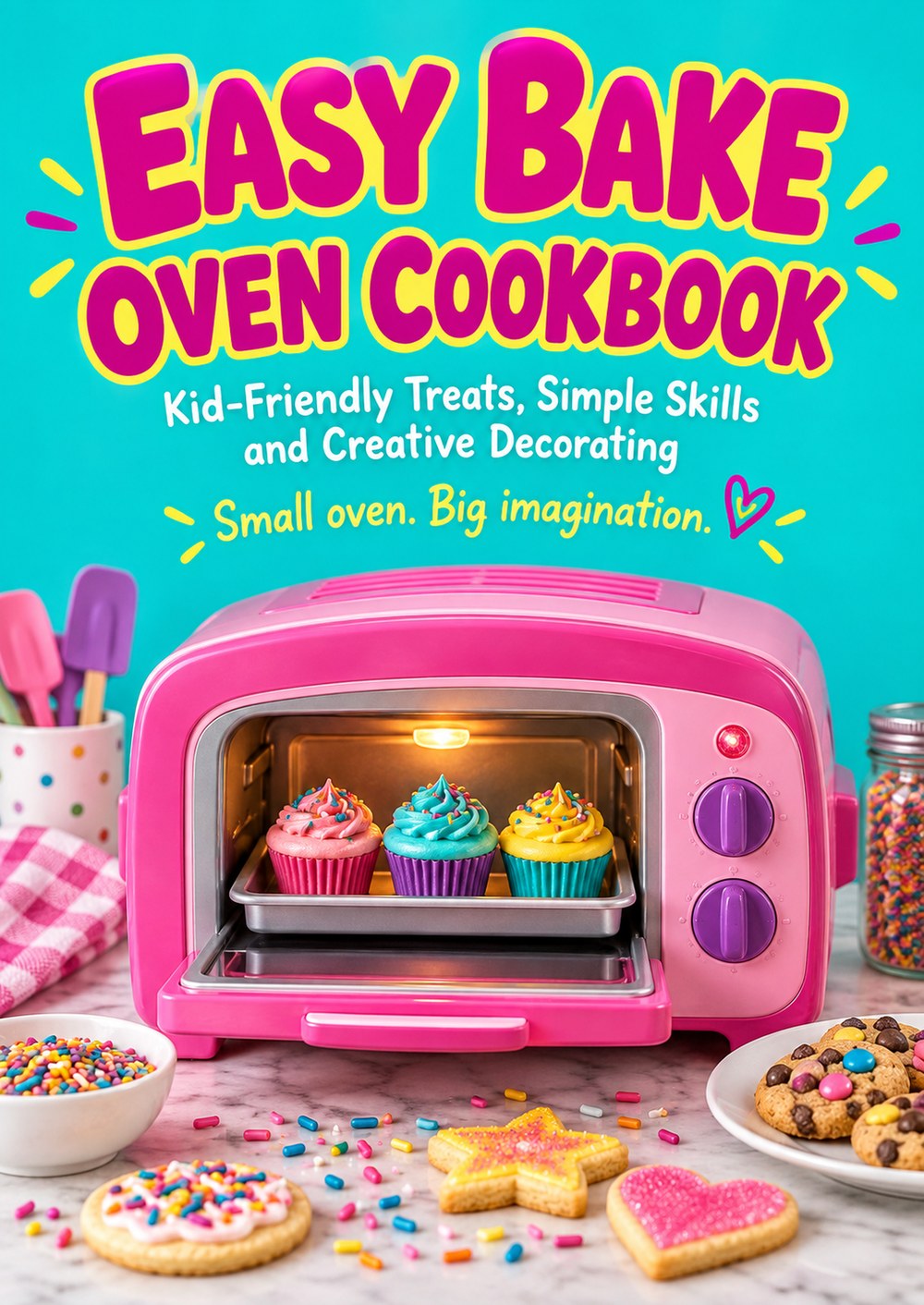 EASY BAKE OVEN COOKBOOK Kid-Friendly Treats, Simple Skills and Creative Decorating SMALL OVEN. BIG IMAGINATION. cover