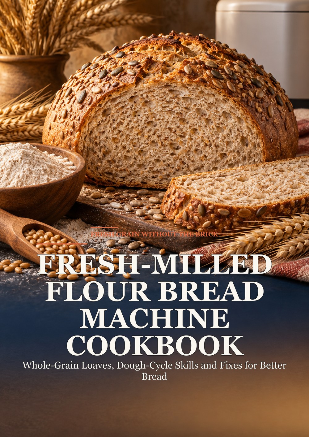 FRESH-MILLED FLOUR BREAD MACHINE COOKBOOK Whole-Grain Loaves, Dough-Cycle Skills and Fixes for Better Bread FRESH GRAIN WITHOUT THE BRICK cover