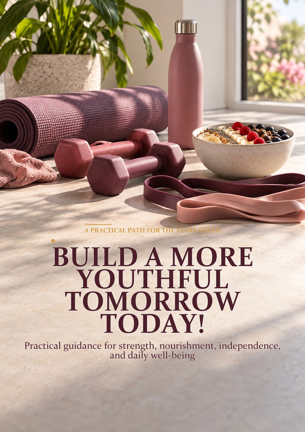 BUILD A MORE YOUTHFUL TOMORROW TODAY! Practical guidance for strength, nourishment, independence, and daily well-being A PRACTICAL PATH FOR THE YEARS AHEAD cover