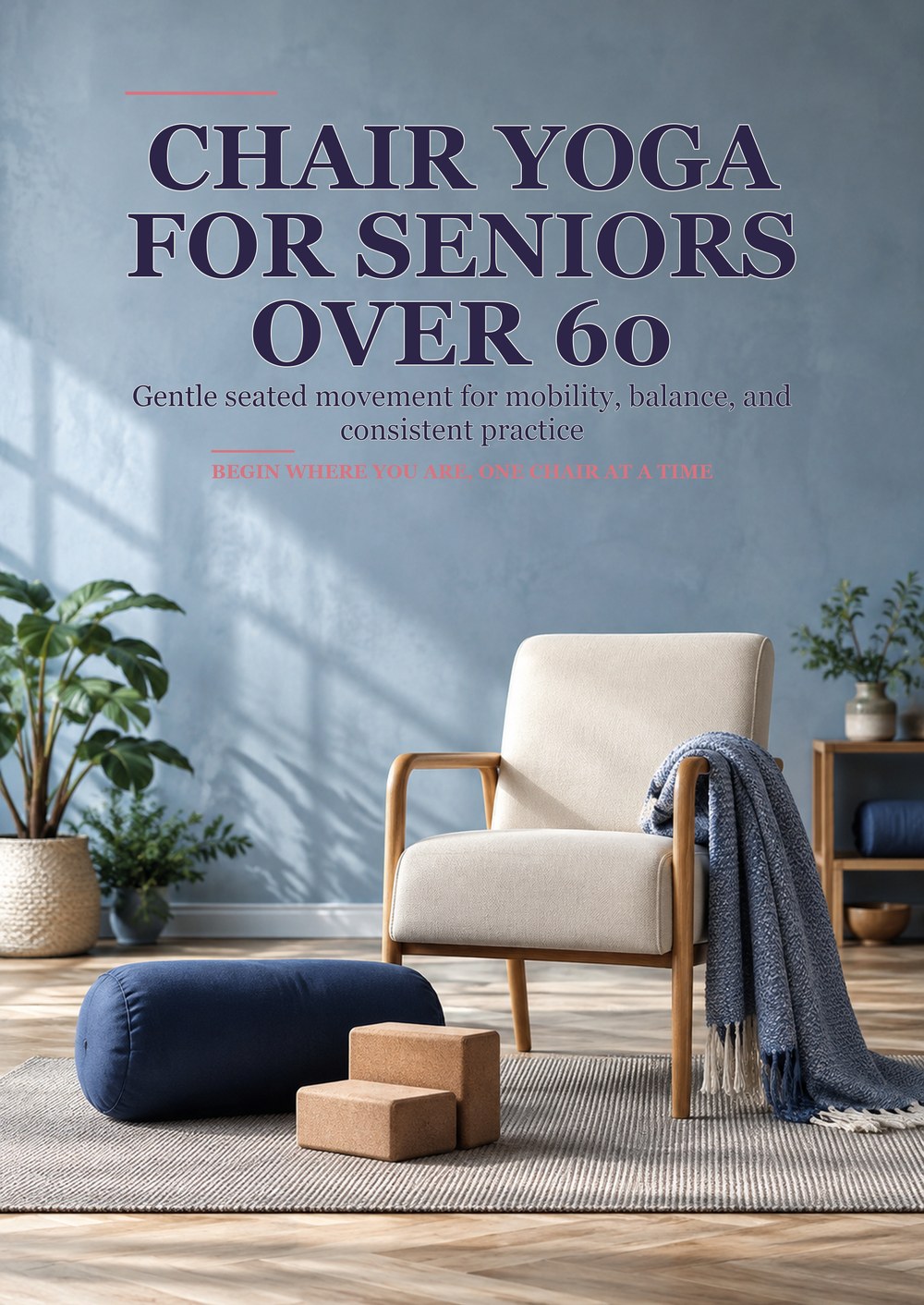 CHAIR YOGA FOR SENIORS OVER 60 Gentle seated movement for mobility, balance, and consistent practice BEGIN WHERE YOU ARE, ONE CHAIR AT A TIME cover