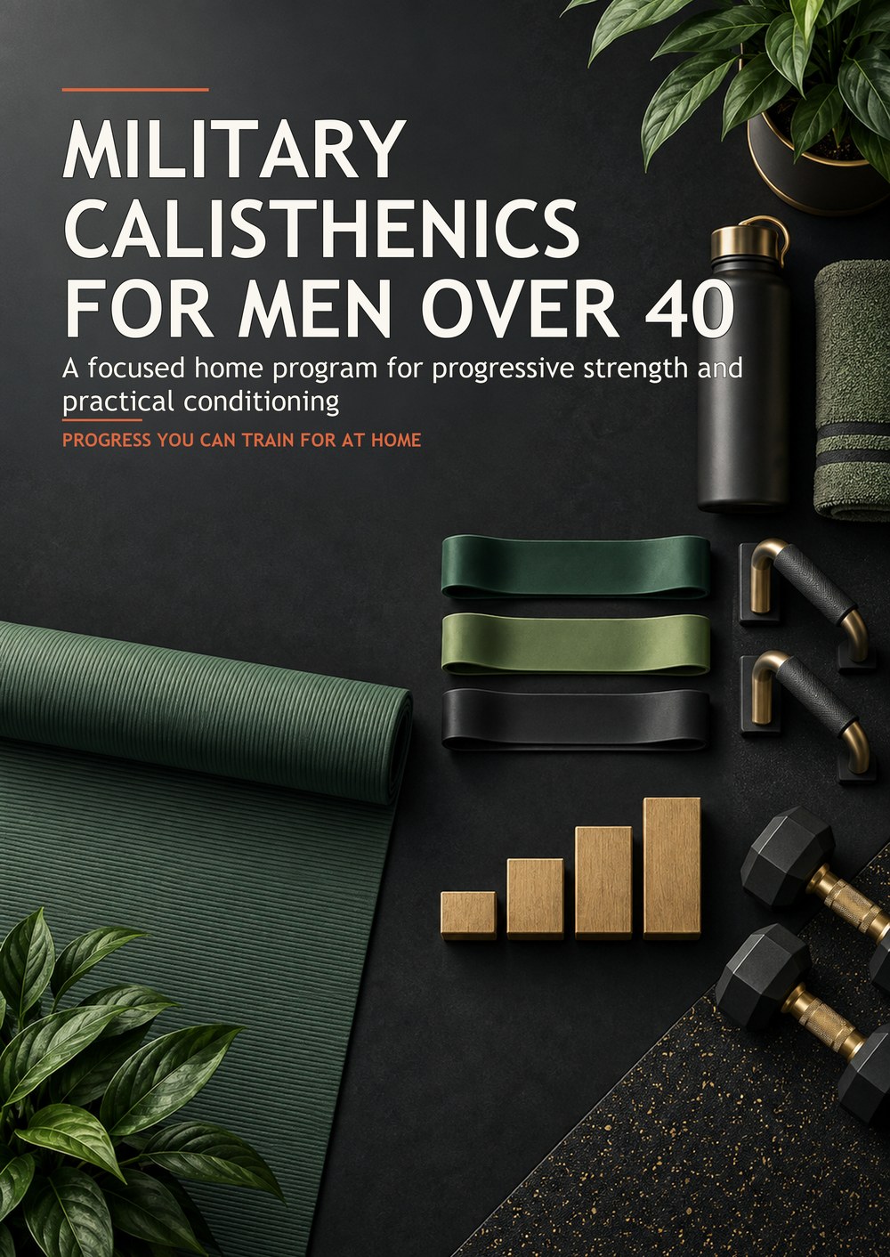 MILITARY CALISTHENICS FOR MEN OVER 40 A focused home program for progressive strength and practical conditioning PROGRESS YOU CAN TRAIN FOR AT HOME cover
