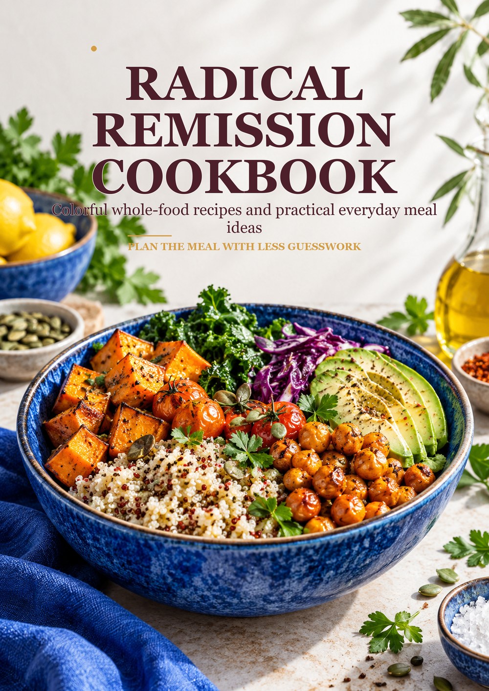 RADICAL REMISSION COOKBOOK Colorful whole-food recipes and practical everyday meal ideas PLAN THE MEAL WITH LESS GUESSWORK cover