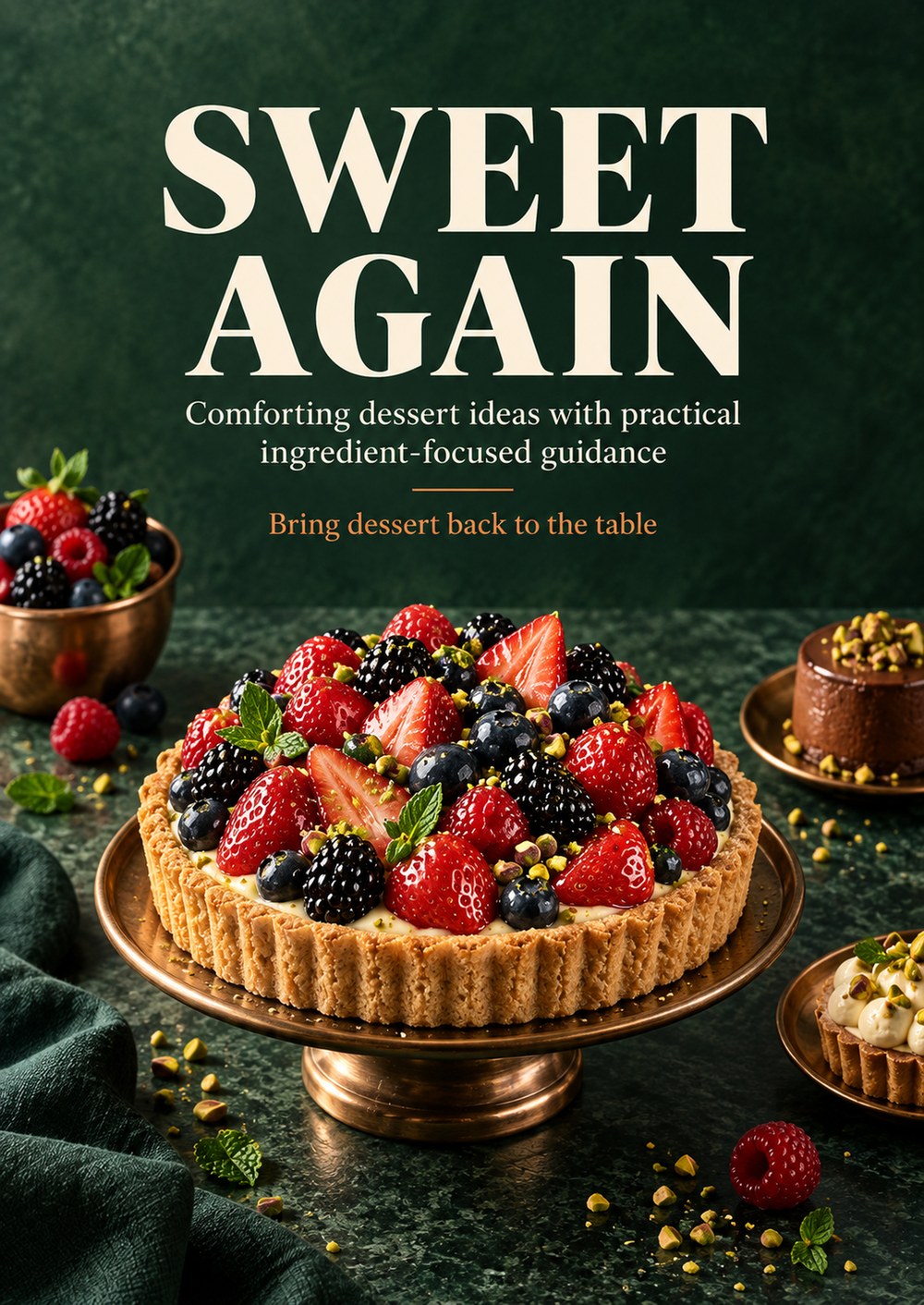SWEET AGAIN Comforting dessert ideas with practical ingredient-focused guidance BRING DESSERT BACK TO THE TABLE cover