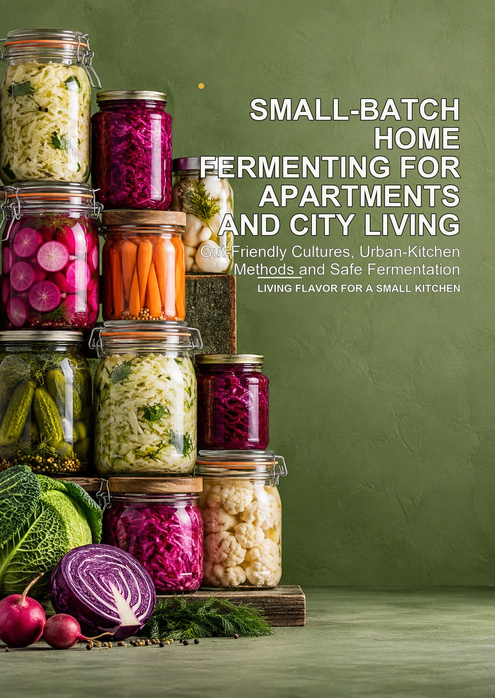 SMALL-BATCH HOME FERMENTING FOR APARTMENTS AND CITY LIVING Gut-Friendly Cultures, Urban-Kitchen Methods and Safe Fermentation LIVING FLAVOR FOR A SMALL KITCHEN cover