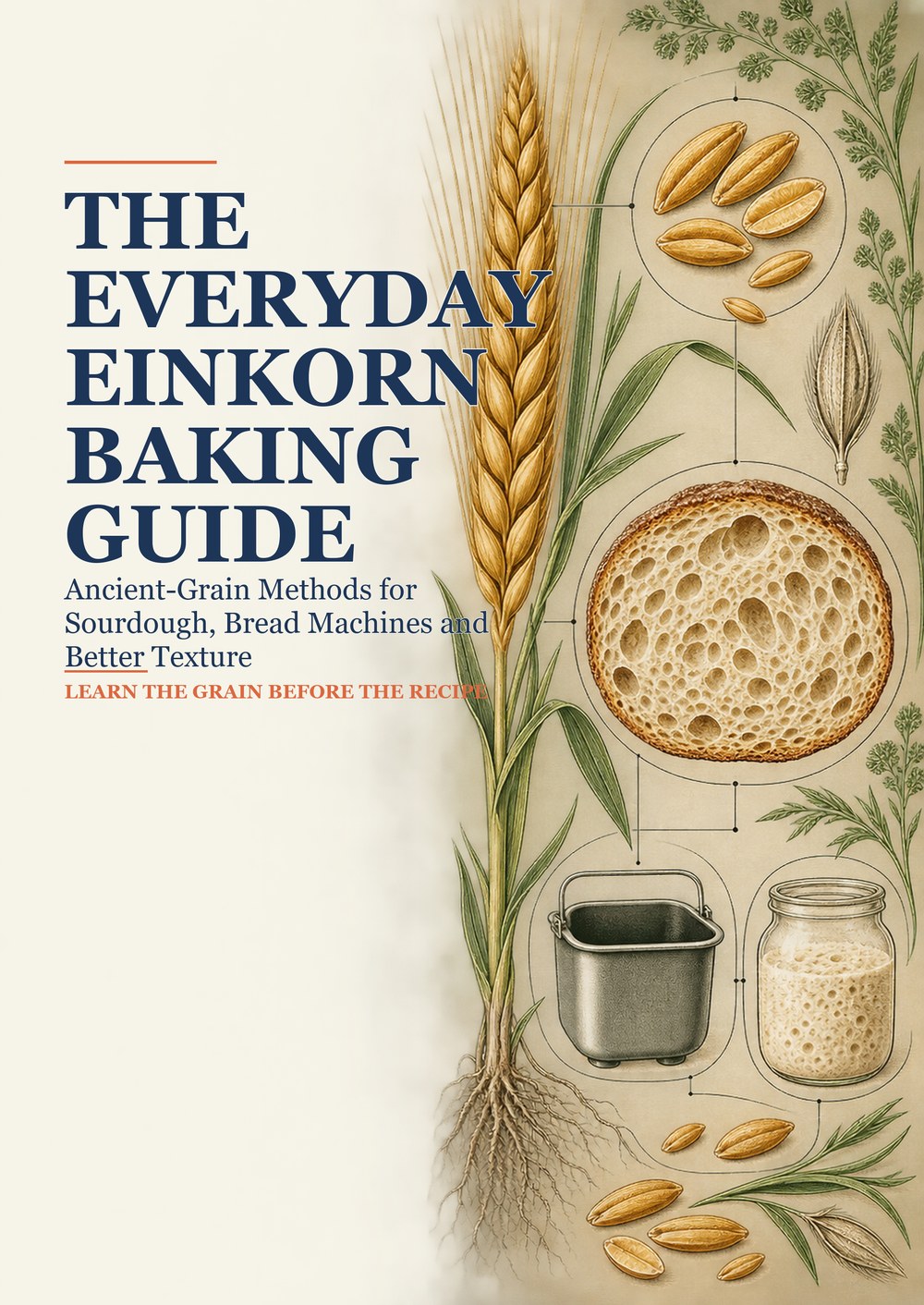 THE EVERYDAY EINKORN BAKING GUIDE Ancient-Grain Methods for Sourdough, Bread Machines and Better Texture LEARN THE GRAIN BEFORE THE RECIPE cover