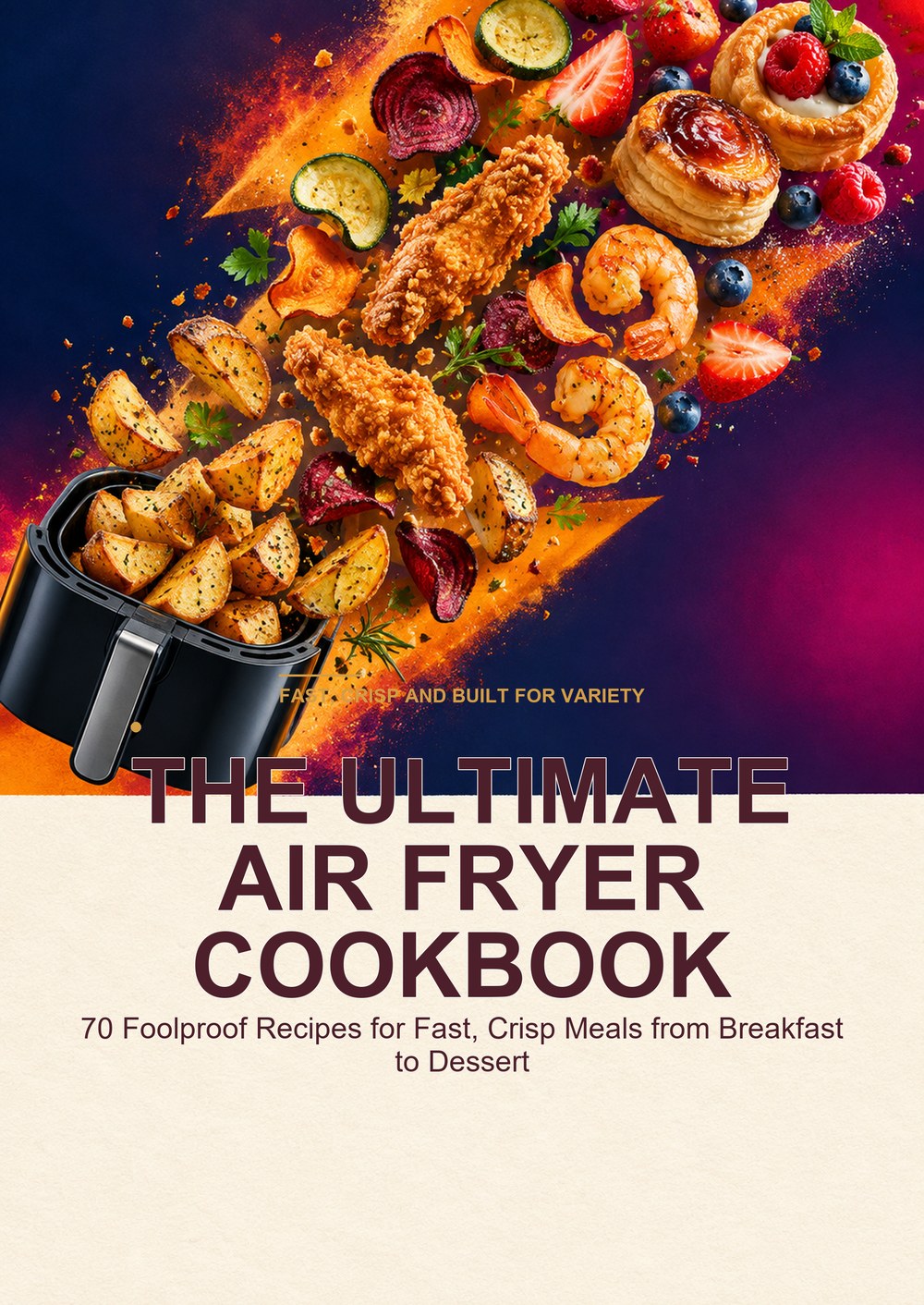 THE ULTIMATE AIR FRYER COOKBOOK 70 Foolproof Recipes for Fast, Crisp Meals from Breakfast to Dessert FAST, CRISP AND BUILT FOR VARIETY cover