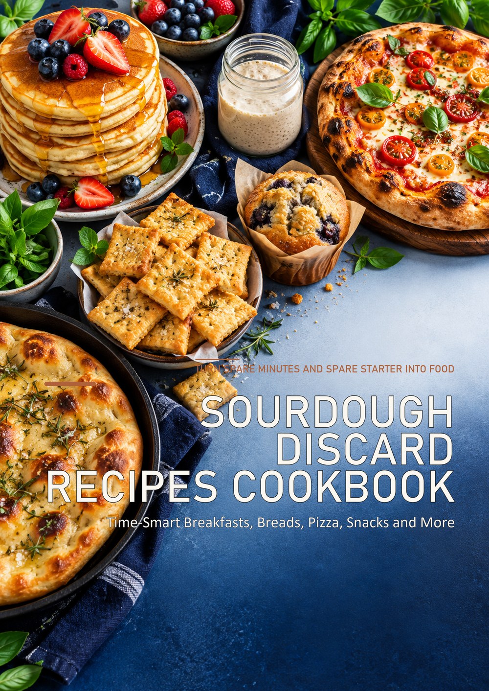 SOURDOUGH DISCARD RECIPES COOKBOOK Time-Smart Breakfasts, Breads, Pizza, Snacks and More TURN SPARE MINUTES AND SPARE STARTER INTO FOOD cover