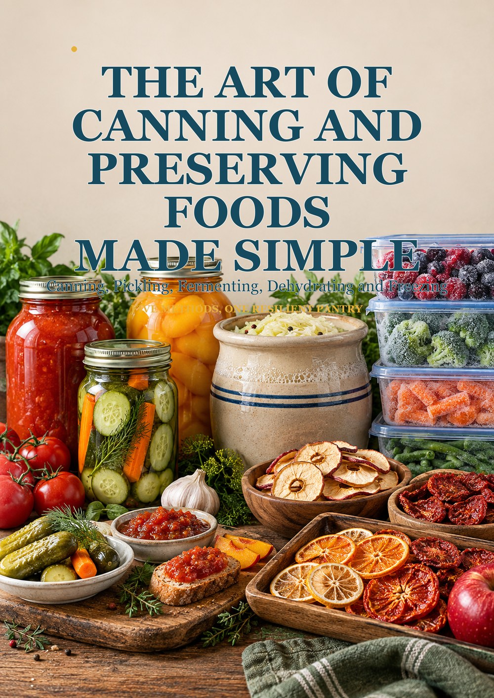 THE ART OF CANNING AND PRESERVING FOODS MADE SIMPLE Canning, Pickling, Fermenting, Dehydrating and Freezing FIVE METHODS, ONE RESILIENT PANTRY cover