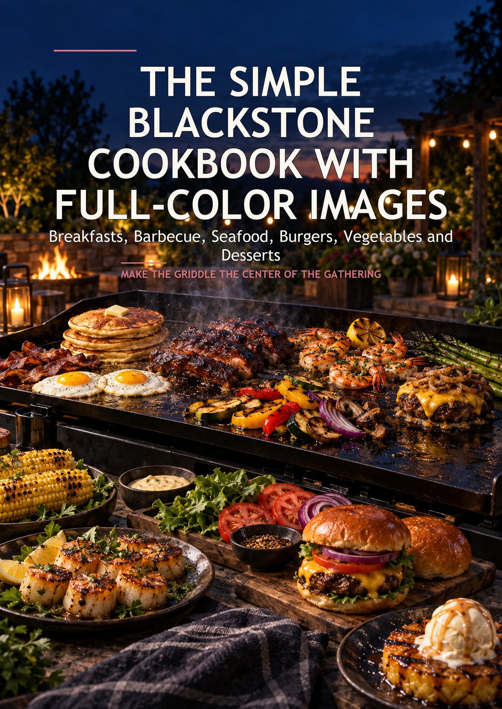 THE SIMPLE BLACKSTONE COOKBOOK WITH FULL-COLOR IMAGES Breakfasts, Barbecue, Seafood, Burgers, Vegetables and Desserts MAKE THE GRIDDLE THE CENTER OF THE GATHERING cover
