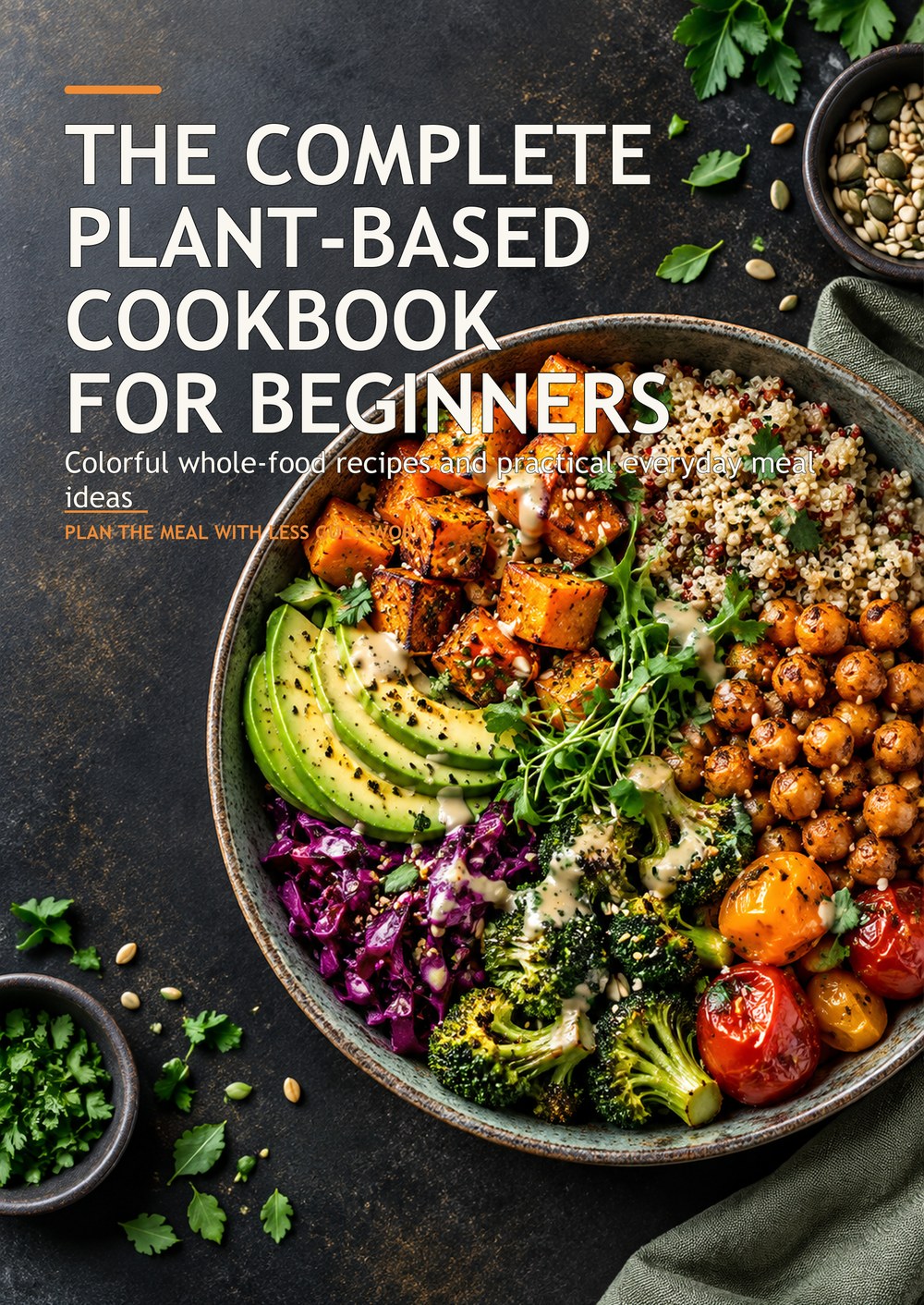 THE COMPLETE PLANT-BASED COOKBOOK FOR BEGINNERS Colorful whole-food recipes and practical everyday meal ideas PLAN THE MEAL WITH LESS GUESSWORK cover