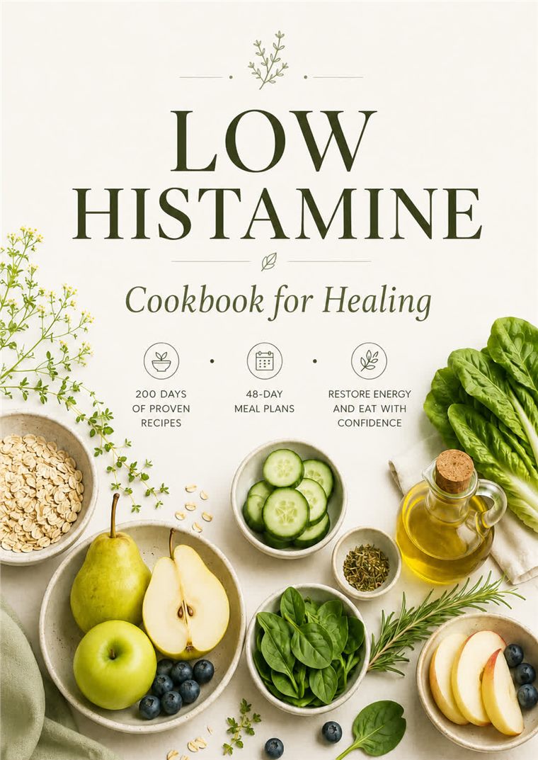 Low Histamine Cookbook for Healing cover