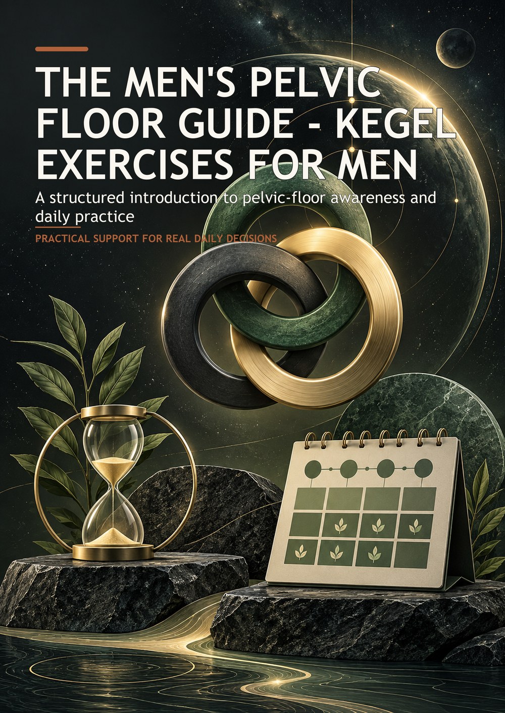 THE MEN'S PELVIC FLOOR GUIDE - KEGEL EXERCISES FOR MEN A structured introduction to pelvic-floor awareness and daily practice PRACTICAL SUPPORT FOR REAL DAILY DECISIONS cover