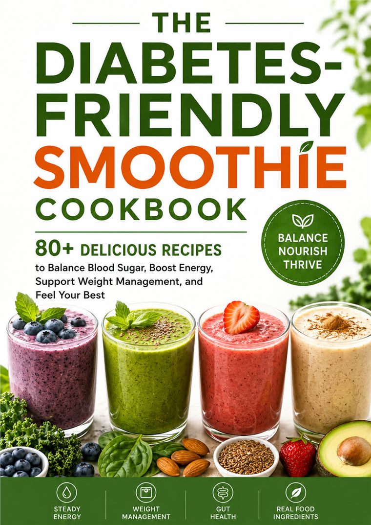 The Diabetes-Friendly Smoothie Cookbook cover